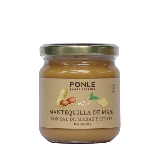 Mantequilla de Maní Con Sal De Maras Y Stevia