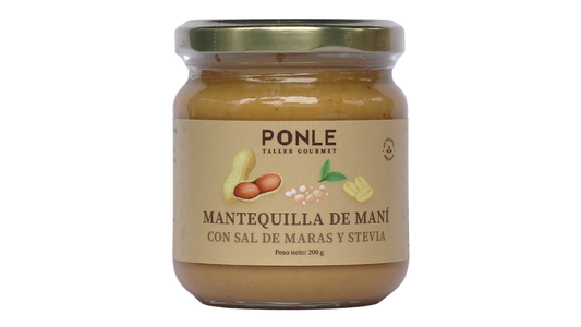 Mantequilla de Maní Con Sal De Maras Y Stevia
